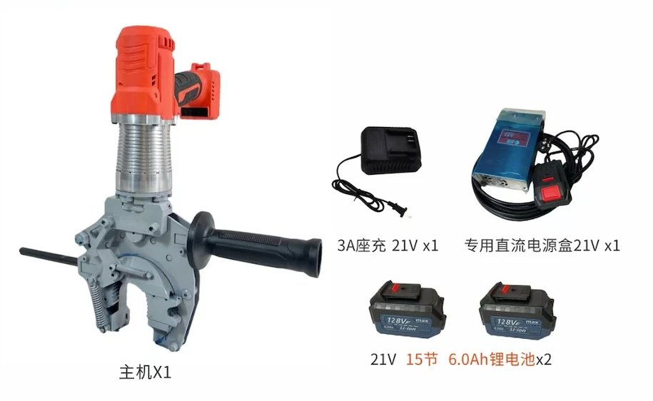 D53 Wrench Pibell Trydan Di-frwsh Deuol-Model Pŵer 800N·m Torque Uchel 16-53mm Gên 900W Diwifr a Chord 2-mewn-1 Gyda Batris 2 × 6.0Ah + Addasydd DC